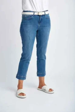 Goondiwindi Cotton - Denim Cropped Jean - Light Blue - Womens Fashion