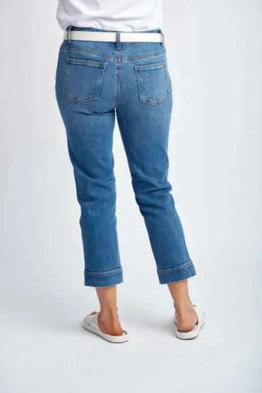 Goondiwindi Cotton - Denim Cropped Jean - Light Blue - Womens Fashion