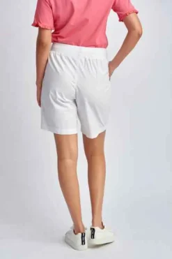 Goondiwindi Cotton - Relaxed Cotton Shorts - White - Womens Fashion