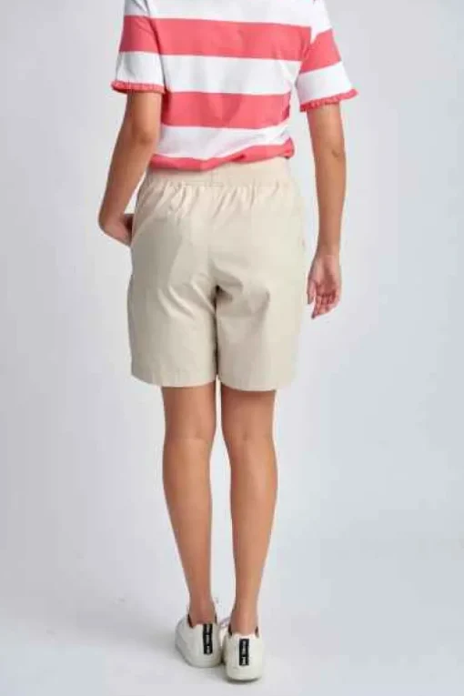 Goondiwindi Cotton - Relaxed Cotton Shorts - Beige - Womens Fashion (1)