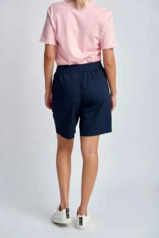 Goondiwindi Cotton - Relaxed Cotton Shorts - Navy - Womens Fashion