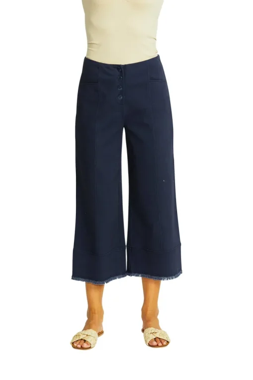 Grace Wide Leg Pant | Navy