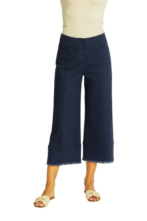 Grace Wide Leg Pant | Navy
