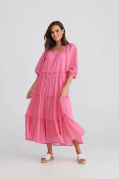 Grenadine Dress - Hot Pink