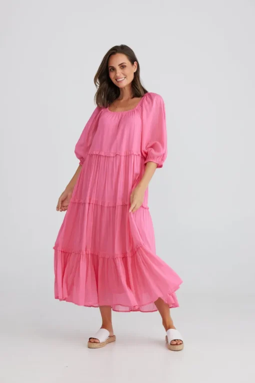 Grenadine Dress - Hot Pink