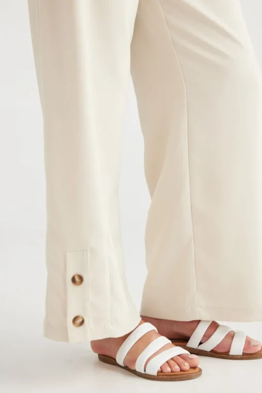 Holiday - Harriet Pants - Ecru - Womens Fashion