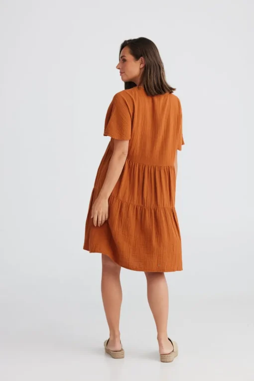 Holiday - Lola Dress - Copper - Womens Fashion
