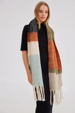 Hunter Scarf - Olive + Copper