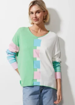 Intarsia Squares Knit | Butterfly
