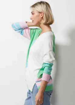 Intarsia Squares Knit | Butterfly