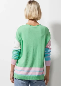 Intarsia Squares Knit | Butterfly