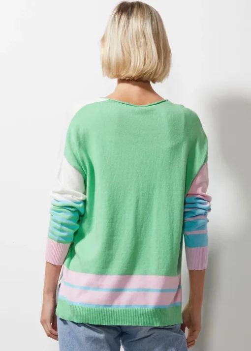 Intarsia Squares Knit | Butterfly
