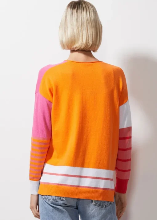 Intarsia Squares Knit | Sunset