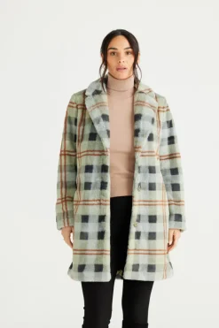 Jungle Coat | Sage Check