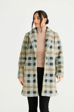 Jungle Coat | Sage Check