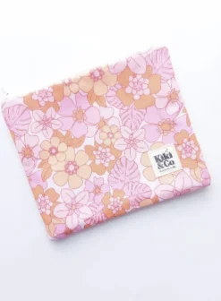 Large Zipper Pouch - Tropical Pink