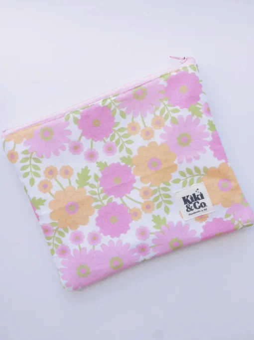 Large Zipper Pouch - Vintage Floral