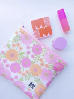 Large Zipper Pouch - Vintage Floral
