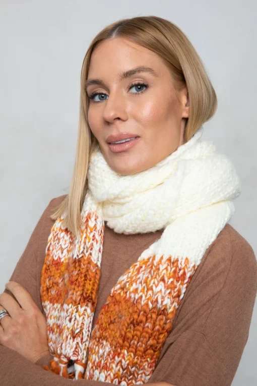 Lottie Scarf - Tan Multi