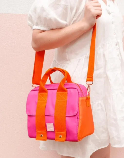 Lunch Tote - Bubblegum Colourblock