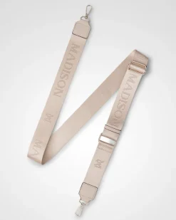 MADISON MONOGRAM BAG STRAP- Nude