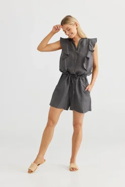Mandalay Jumpsuit | Charcoal