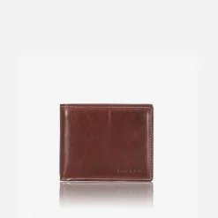MEDIUM BIFOLD WALLET WITH COIN - Coffee