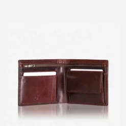 MEDIUM BIFOLD WALLET WITH COIN - Coffee