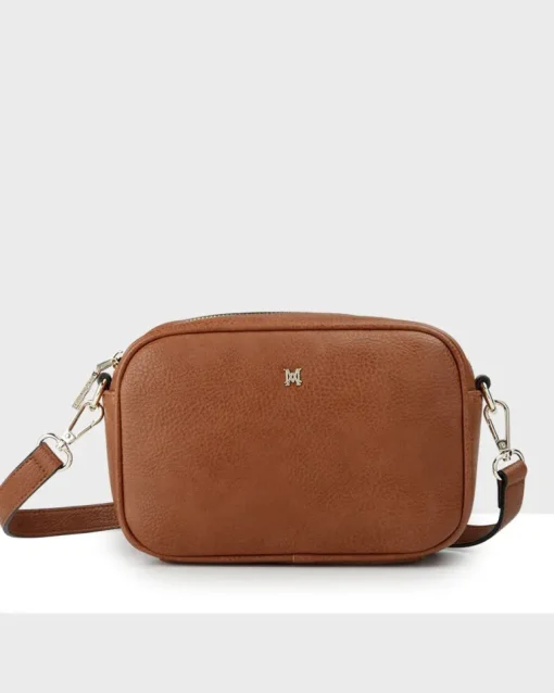 MONICA CAMERA CROSSBODY BAG - Tan
