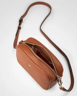 MONICA CAMERA CROSSBODY BAG - Tan