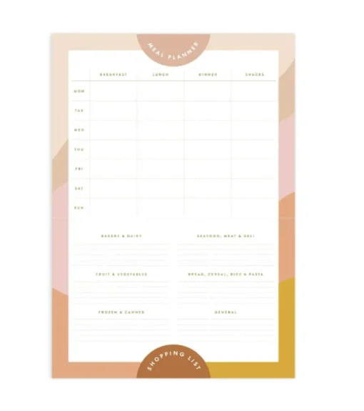 Muse A4 Meal Planner Magnet Notepad