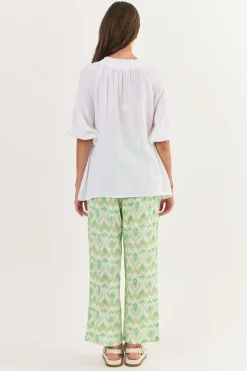 Namastai - NAM32 Top - White - Womens Fasion