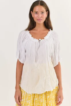 Namastai - P105 Top - White - Womens Fashion