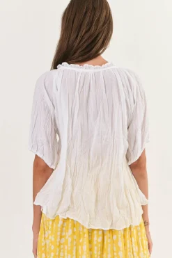 Namastai - P105 Top - White - Womens Fashion