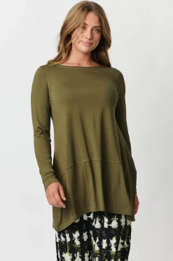 Namastai -Abigail Top - Khaki - Womens Fashion