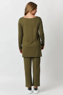 Namastai -Abigail Top - Khaki - Womens Fashion