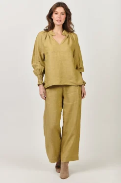 Olive Et Julie - Helena Top - Moss - Womens Fashion