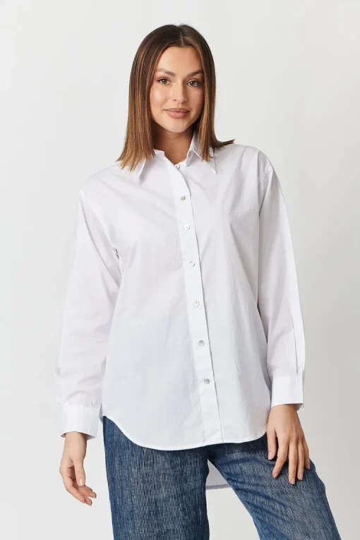Olive Et Julie - Posey Top - White - Womens Fashion