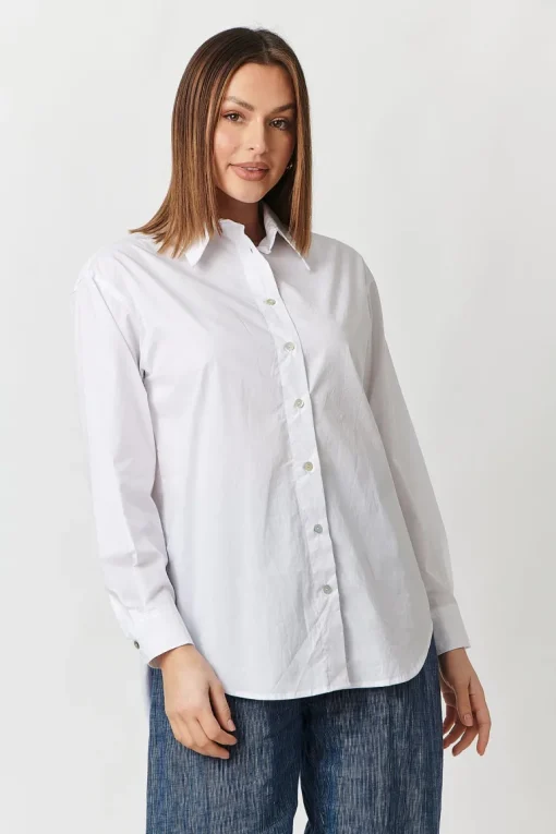 Olive Et Julie - Posey Top - White - Womens Fashion