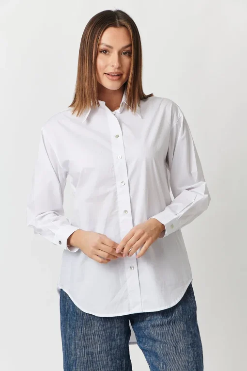 Olive Et Julie - Posey Top - White - Womens Fashion