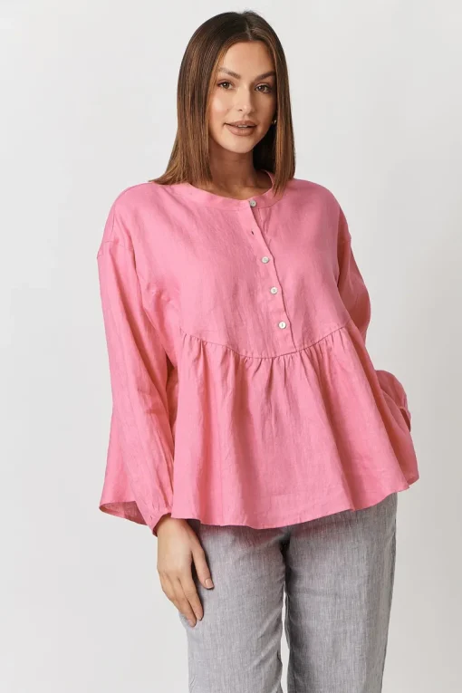 Olive Et Julie - Violet Top - Azalea - Womens Fashion