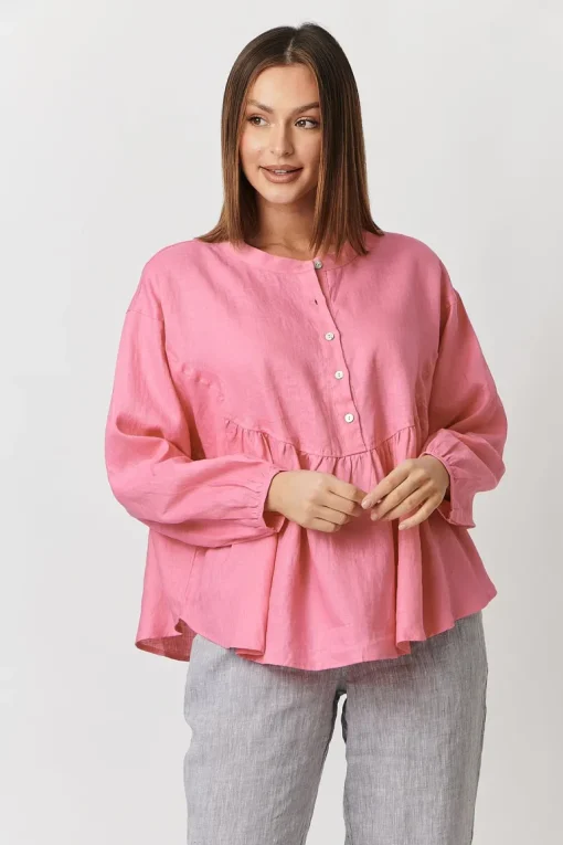 Olive Et Julie - Violet Top - Azalea - Womens Fashion