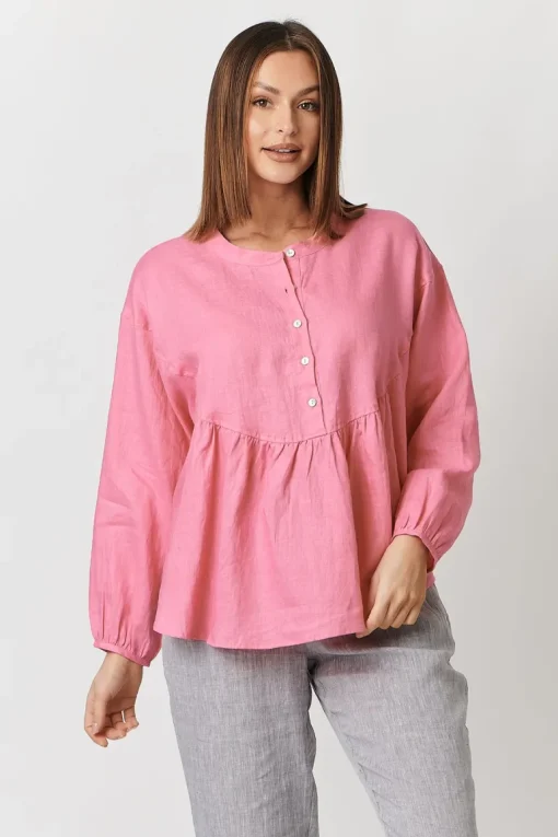 Olive Et Julie - Violet Top - Azalea - Womens Fashion