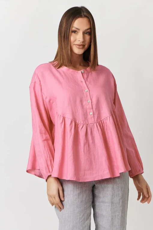 Olive Et Julie - Violet Top - Azalea - Womens Fashion