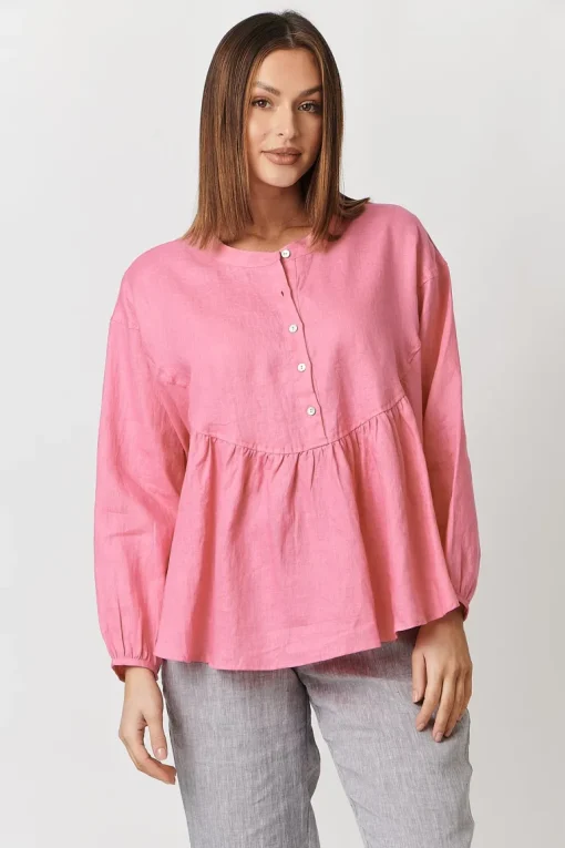 Olive Et Julie - Violet Top - Azalea - Womens Fashion