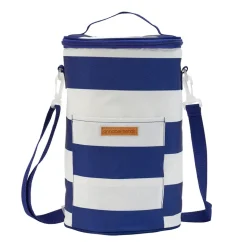 Picnic Cooler Bag  Barrel (tall) – Navy Stripe