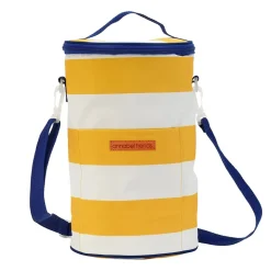Picnic Cooler Bag  Barrel (tall) – Yellow Stripe