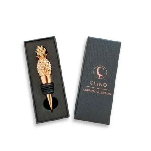 Pineapple Rose Gold Bottle Stopper