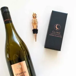 Pineapple Rose Gold Bottle Stopper