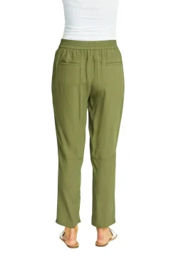 Ping Pong - Helen Slinky Cargo Pants - Khaki - Womens Fashion